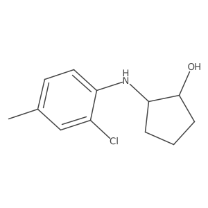 (1R,2R)-2-((2-Chloro-4-methylphenyl)amino)cyclopentan-1-ol结构式