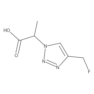 2-[4-(fluoromethyl)-1H-1,2,3-triazol-1-yl]propanoic acid Structure