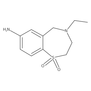 7-Amino-4-ethyl-2,3,4,5-tetrahydro-1,4-benzothiazepine-1,1-dione Structure