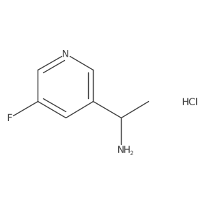 1-(5-Fluoropyridin-3-yl)ethanamine;hydrochloride Structure