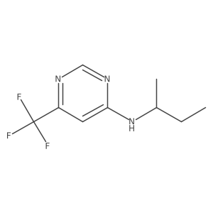 N-(butan-2-yl)-6-(trifluoromethyl)pyrimidin-4-amine Structure