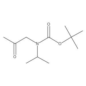 tert-butyl N-(2-oxopropyl)-N-(propan-2-yl)carbamate结构式