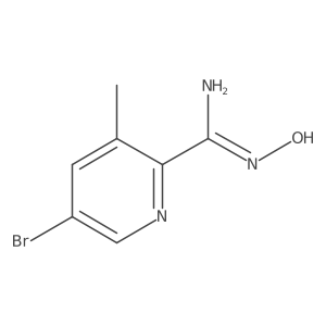 5-Bromo-N-hydroxy-3-methylpicolinimidamide Structure
