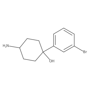 4-Amino-1-(3-bromophenyl)cyclohexan-1-ol结构式