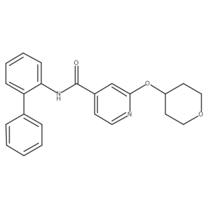 N-([1,1'-biphenyl]-2-yl)-2-((tetrahydro-2H-pyran-4-yl)oxy)isonicotinamide结构式