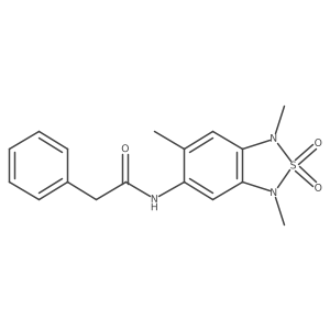 2-phenyl-N-(1,3,6-trimethyl-2,2-dioxido-1,3-dihydrobenzo[c][1,2,5]thiadiazol-5-yl)acetamide Structure