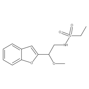 N-(2-(benzofuran-2-yl)-2-methoxyethyl)ethanesulfonamide Structure
