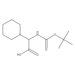 Boc-3-(1-piperidinyl)-L-Ala-OH Structure