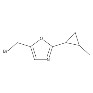 5-(Bromomethyl)-2-(2-methylcyclopropyl)-1,3-oxazole结构式