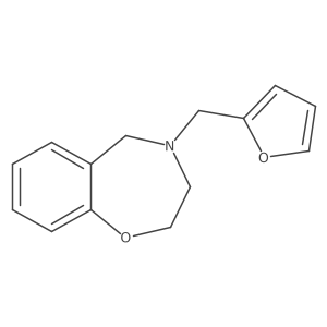 4-(Furan-2-ylmethyl)-2,3,4,5-tetrahydrobenzo[f][1,4]oxazepine结构式