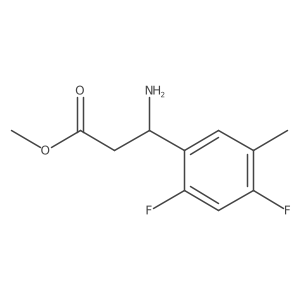 Methyl 3-amino-3-(2,4-difluoro-5-methylphenyl)propanoate结构式