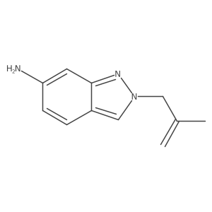 2-(2-methylprop-2-en-1-yl)-2H-indazol-6-amine结构式