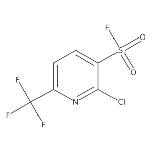 2-Chloro-6-(trifluoromethyl)pyridine-3-sulfonyl fluoride结构式