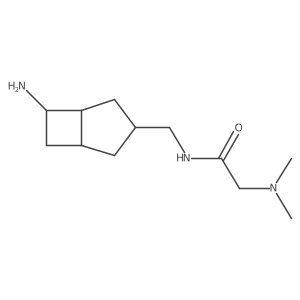 N-({6-aminobicyclo[3.2.0]heptan-3-yl}methyl)-2-(dimethylamino)acetamide Structure
