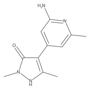 4-(2-amino-6-methylpyridin-4-yl)-1,3-dimethyl-1H-pyrazol-5-ol Structure