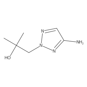 1-(4-amino-2H-1,2,3-triazol-2-yl)-2-methylpropan-2-ol Structure