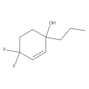 4,4-Difluoro-1-propylcyclohex-2-en-1-ol结构式