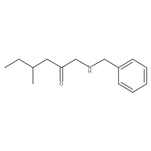 1-(Benzylamino)-4-methylhexan-2-one结构式