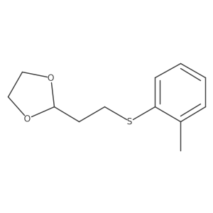 2-{2-[(2-Methylphenyl)sulfanyl]ethyl}-1,3-dioxolane结构式