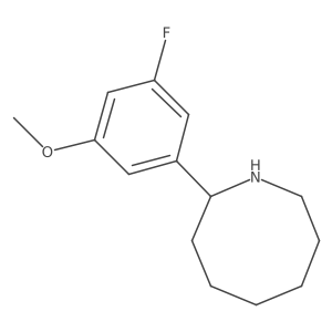 2-(3-Fluoro-5-methoxyphenyl)azocane结构式