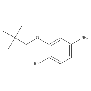 4-Bromo-3-(2,2-dimethylpropoxy)aniline结构式