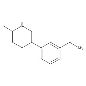 [3-(6-Methylpiperidin-3-yl)phenyl]methanamine结构式
