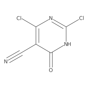 2,4-Dichloro-6-hydroxy-5-pyrimidinecarbonitrile Structure