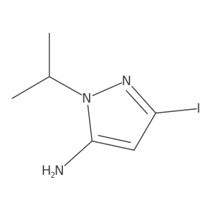 3-iodo-1-(propan-2-yl)-1H-pyrazol-5-amine结构式