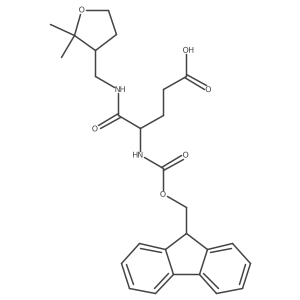 4-{[(2,2-dimethyloxolan-3-yl)methyl]carbamoyl}-4-({[(9H-fluoren-9-yl)methoxy]carbonyl}amino)butanoic acid结构式