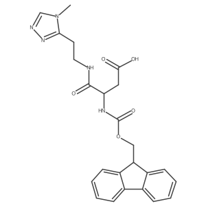 3-({[(9H-fluoren-9-yl)methoxy]carbonyl}amino)-3-{[2-(4-methyl-4H-1,2,4-triazol-3-yl)ethyl]carbamoyl}propanoic acid Structure