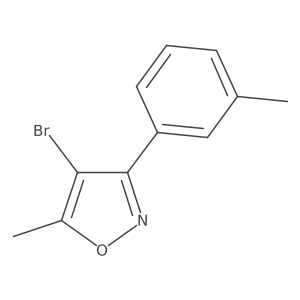 4-Bromo-5-methyl-3-(3-methylphenyl)-1,2-oxazole结构式