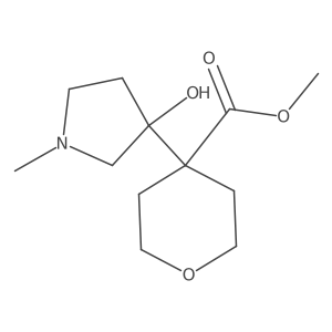 Methyl 4-(3-hydroxy-1-methylpyrrolidin-3-yl)oxane-4-carboxylate Structure
