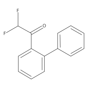 1-Biphenyl-2-yl-2,2-difluoro-ethanone Structure