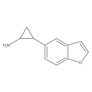 rac-(1R,2S)-2-(1-benzofuran-5-yl)cyclopropan-1-amine结构式