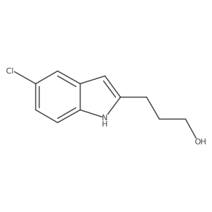 3-(5-chloro-1H-indol-2-yl)propan-1-ol结构式