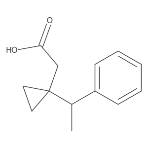 2-[1-(1-Phenylethyl)cyclopropyl]acetic acid Structure