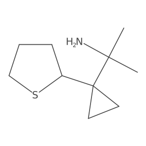 2-[1-(Thiolan-2-yl)cyclopropyl]propan-2-amine Structure