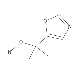 O-[2-(1,3-oxazol-5-yl)propan-2-yl]hydroxylamine Structure