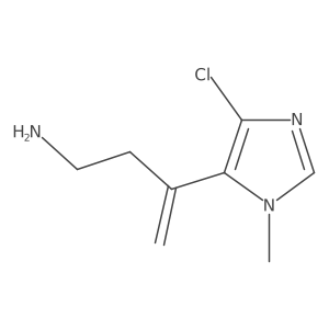 3-(4-chloro-1-methyl-1H-imidazol-5-yl)but-3-en-1-amine Structure