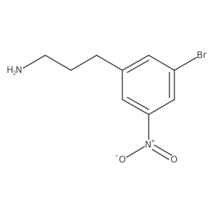 3-(3-Bromo-5-nitrophenyl)propan-1-amine结构式