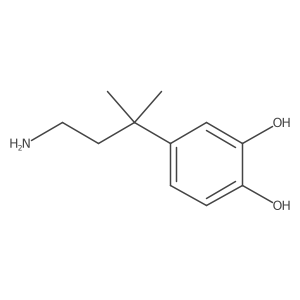 4-(4-Amino-2-methylbutan-2-yl)benzene-1,2-diol结构式