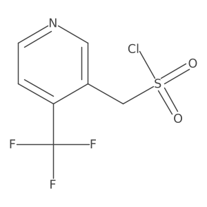 [4-(Trifluoromethyl)pyridin-3-yl]methanesulfonyl chloride Structure