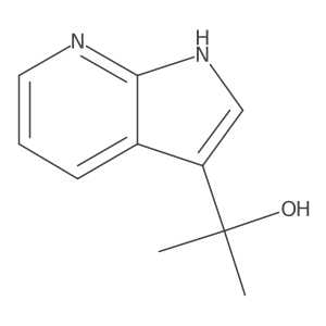 2-{1H-pyrrolo[2,3-b]pyridin-3-yl}propan-2-ol结构式