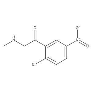 1-(2-Chloro-5-nitrophenyl)-2-(methylamino)ethan-1-one结构式