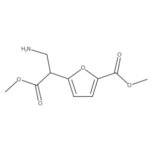 Methyl 5-(3-amino-1-methoxy-1-oxopropan-2-yl)furan-2-carboxylate Structure