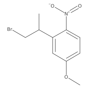2-(1-Bromopropan-2-yl)-4-methoxy-1-nitrobenzene结构式