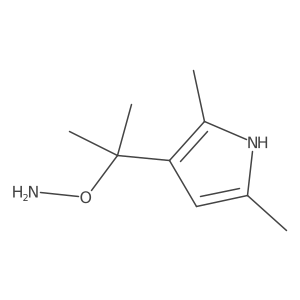 O-[2-(2,5-dimethyl-1H-pyrrol-3-yl)propan-2-yl]hydroxylamine结构式