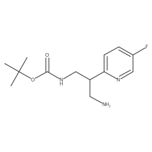 tert-butyl N-[3-amino-2-(5-fluoropyridin-2-yl)propyl]carbamate Structure