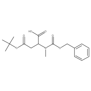 D-Aspartic acid, N-methyl-N-[(phenylmethoxy)carbonyl]-, 4-(1,1-dimethylethyl) ester结构式