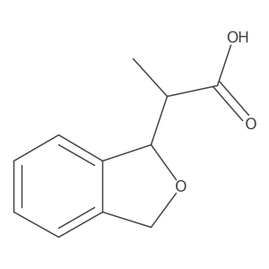 (2S)-2-(1,3-Dihydro-2-benzofuran-1-yl)propanoic acid结构式